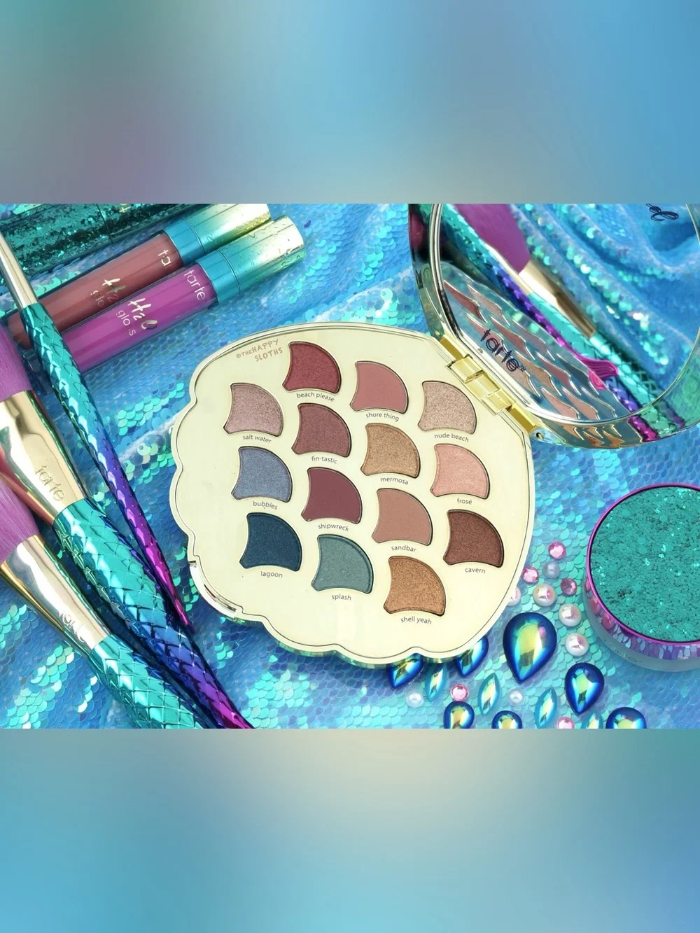 NIB Tarte Be A Mermaid and Make Waves Eyeshadow Palette